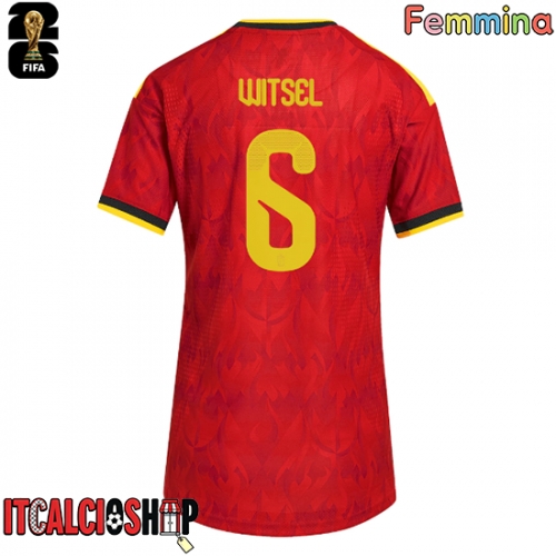 Belgio Axel Witsel #6 Prima Maglia Femmina Mondiali 2026 Manica Corta
